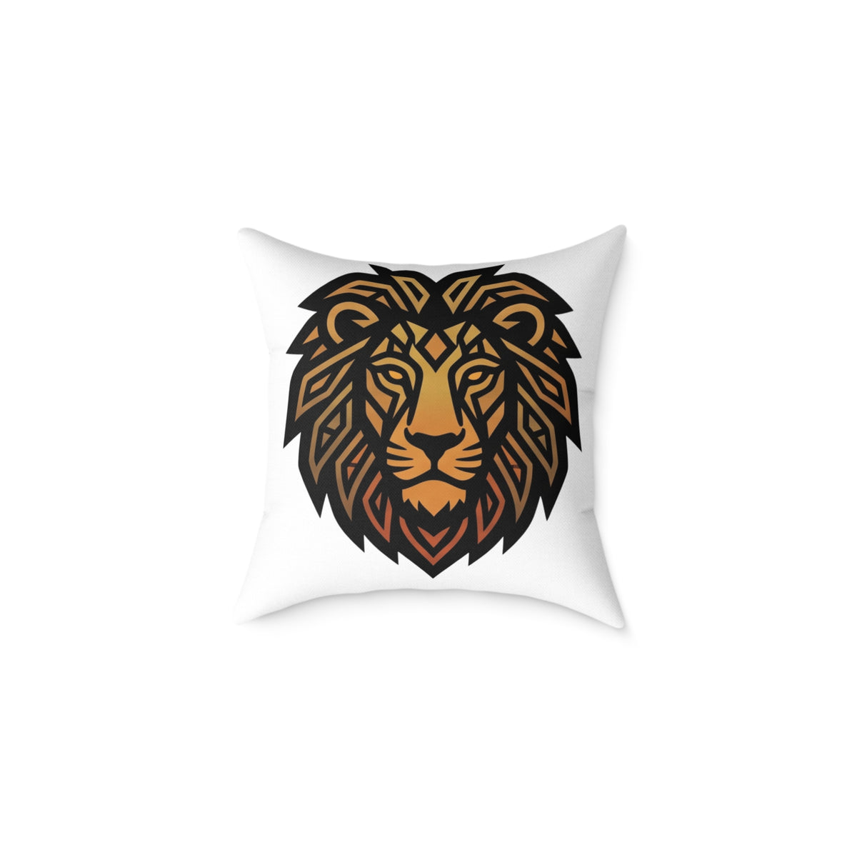 Leo Zodiac Lion Square Poly Canvas Pillow