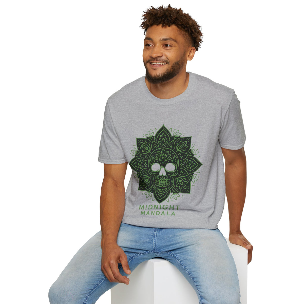 Mandala Skull T-Shirt — Midnight Mandala Floral Skull Tee - Trending Now - August 2026