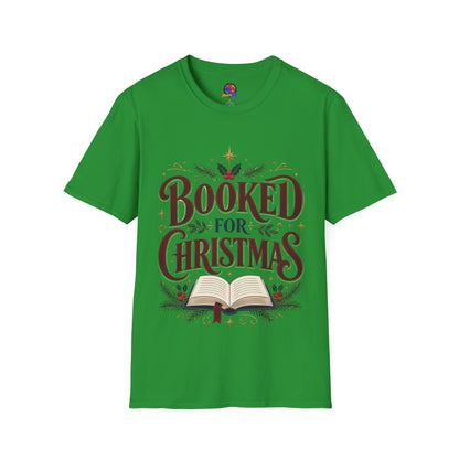 T-Shirt — "Booked for Christmas" Literary Holiday Tee