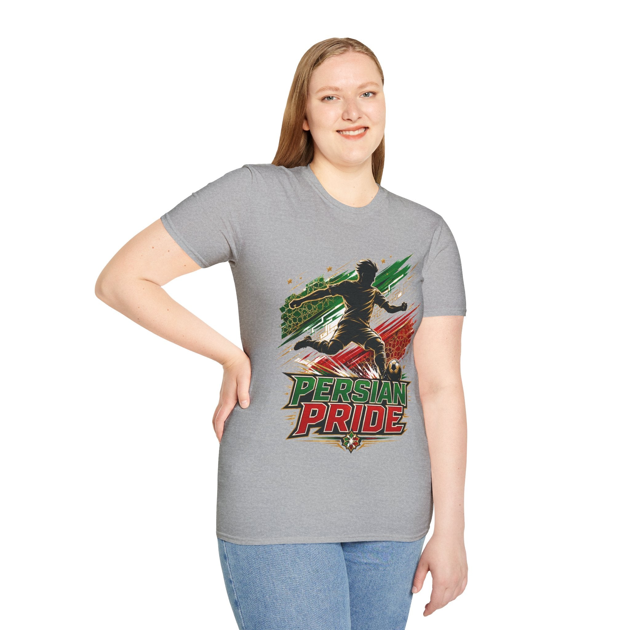 Iran Persian Pride Soccer Tee — Iranian Football Fan T-Shirt
