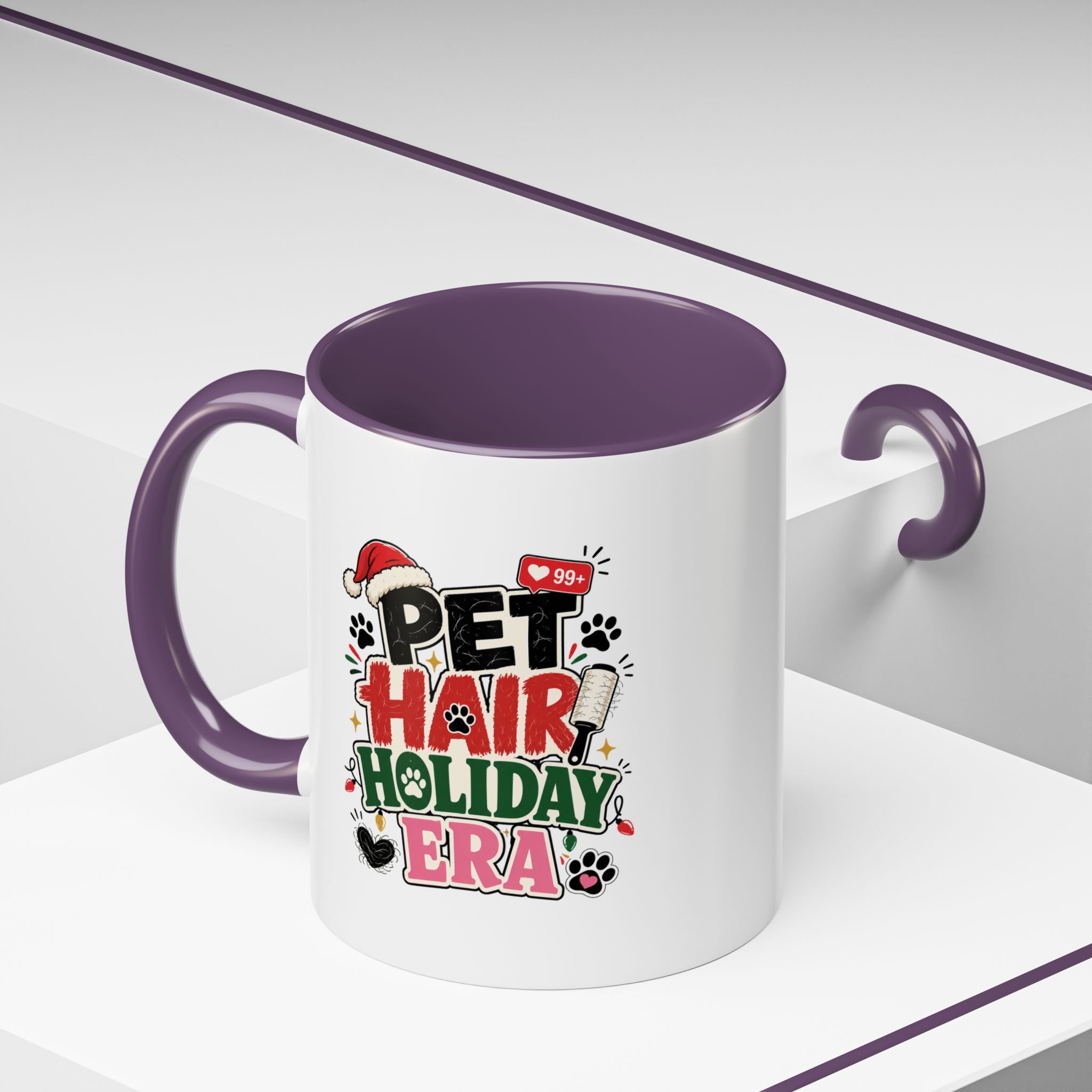 Modern Day Christmas Pet Hair Holiday Era Coffee Mug