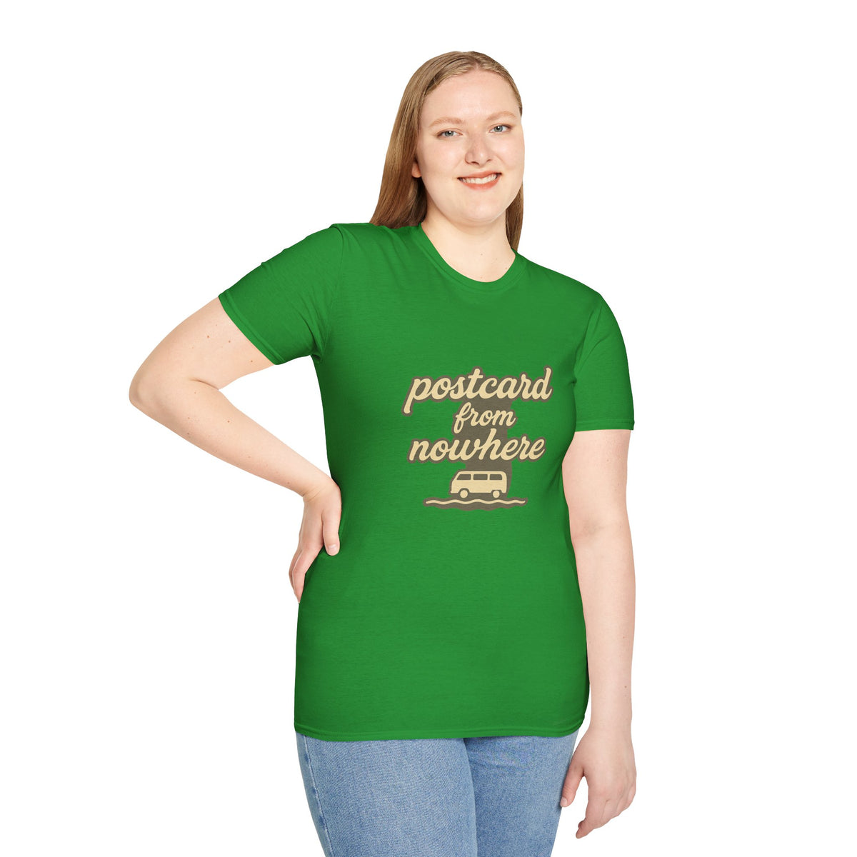 Postcard From Nowhere T‑Shirt – Retro Roadtrip Graphic Tee - Trending Now - August 2026