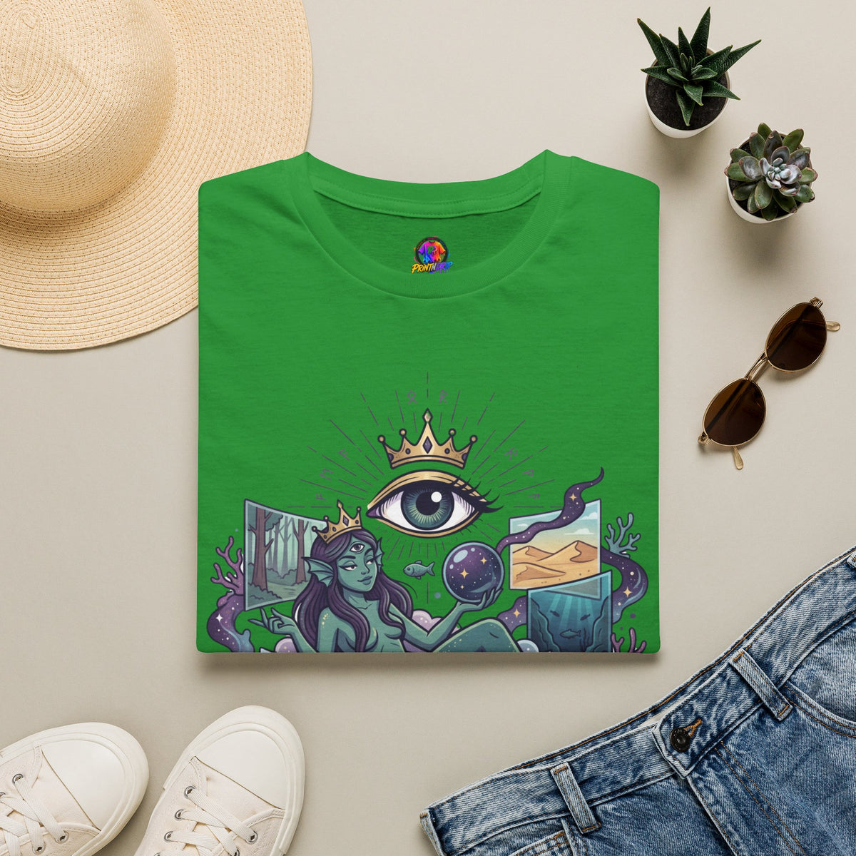 Pisces Mystic Tee — "Reality is optional for a Pisces" Astrological Graphic T-Shirt