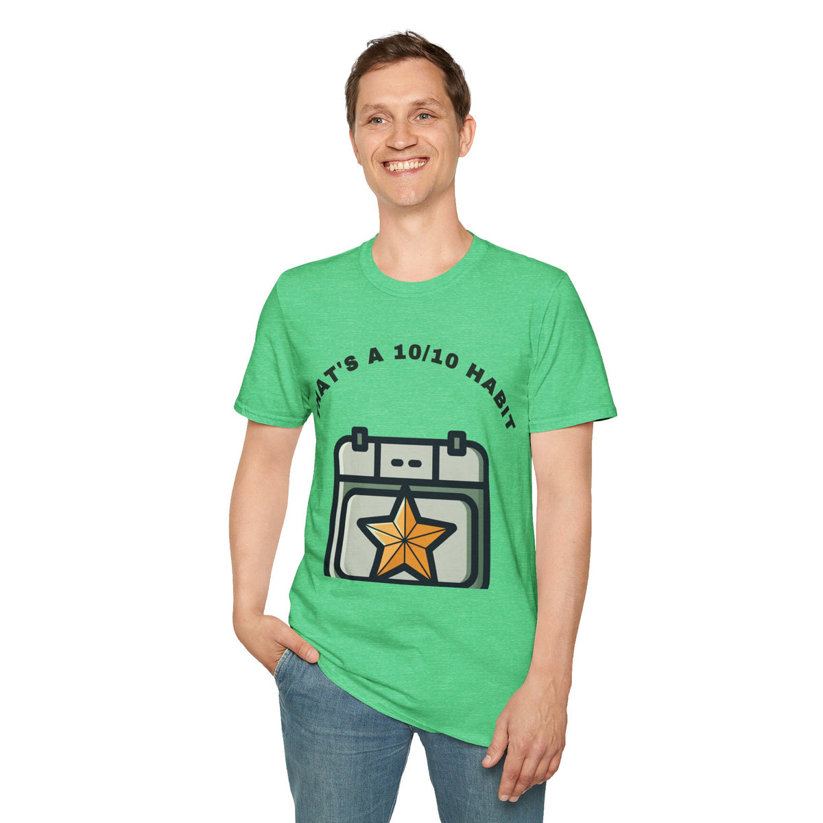 T-Shirt — "That's a 10/10 Habit" Star Patch Graphic Tee - Trending Now - September 2026