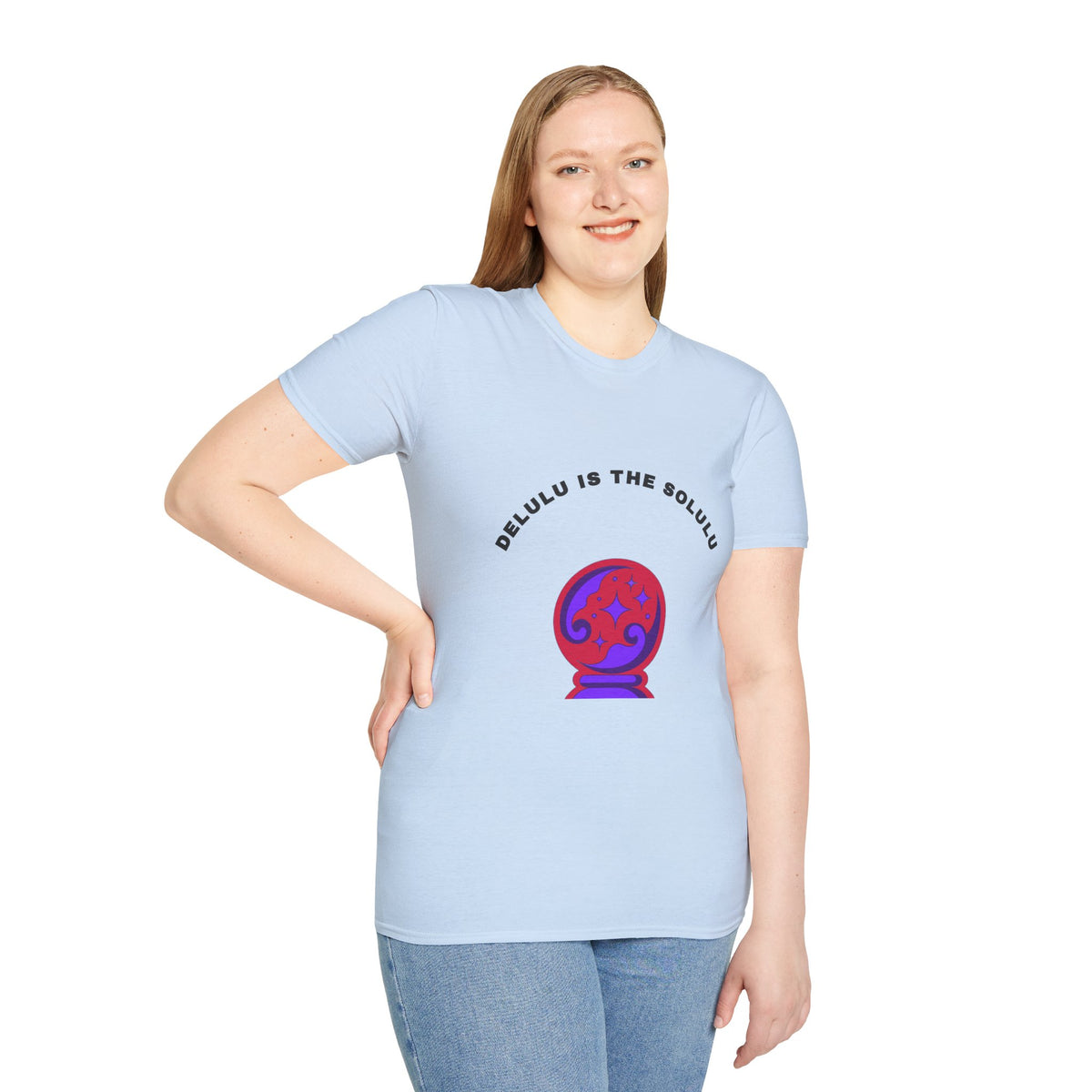 T-Shirt — Delulu Is The Solulu Crystal Ball Graphic Tee - Trending Now - September 2026