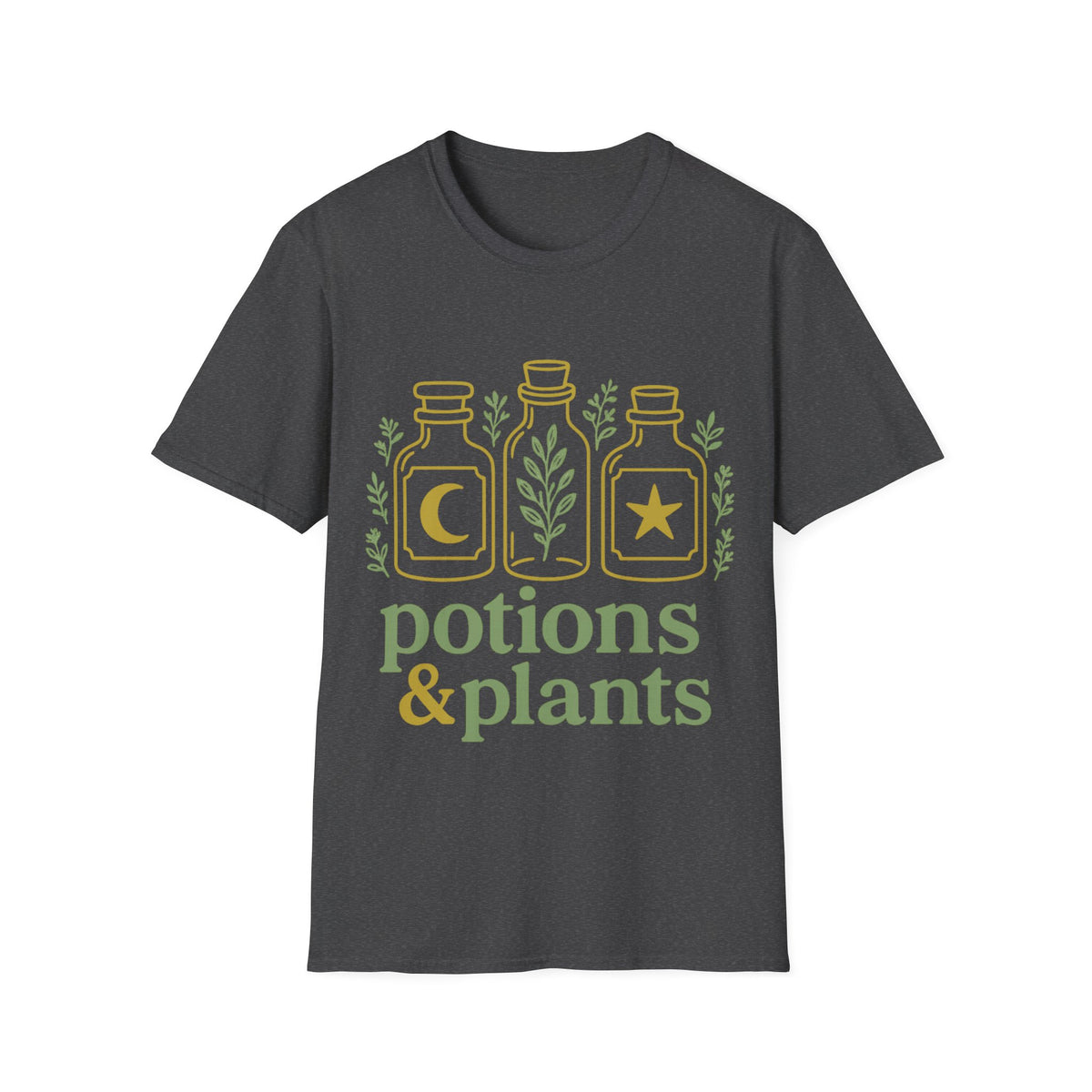 Potions & Plants T-Shirt — Botanical Apothecary Graphic Tee - Trending Now - August 2026