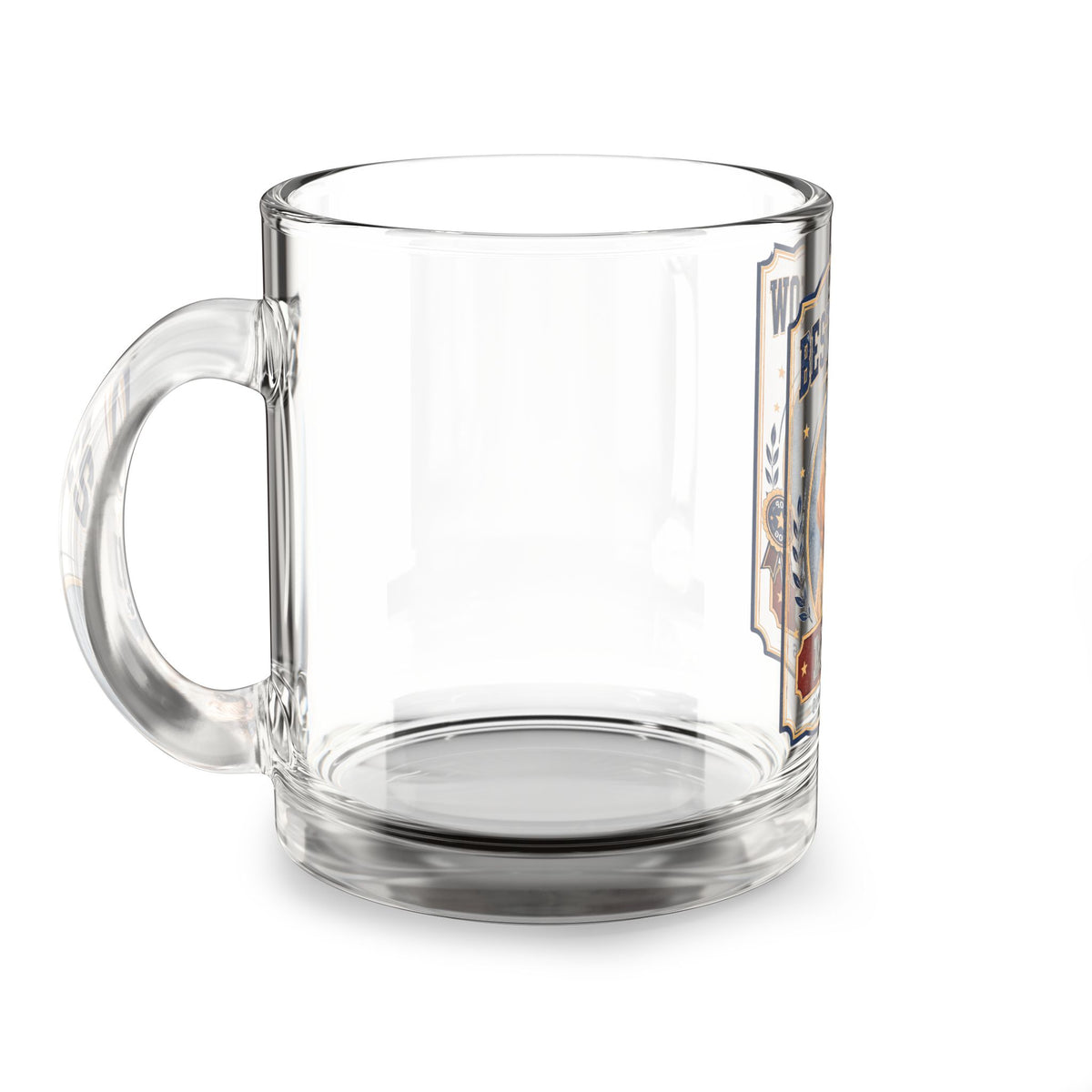 Glass Mug — "Best in Show" Personalized Dog Photo Mug (10oz) Milo Bailey Dog Dad Mom  Glass Mug 10 oz