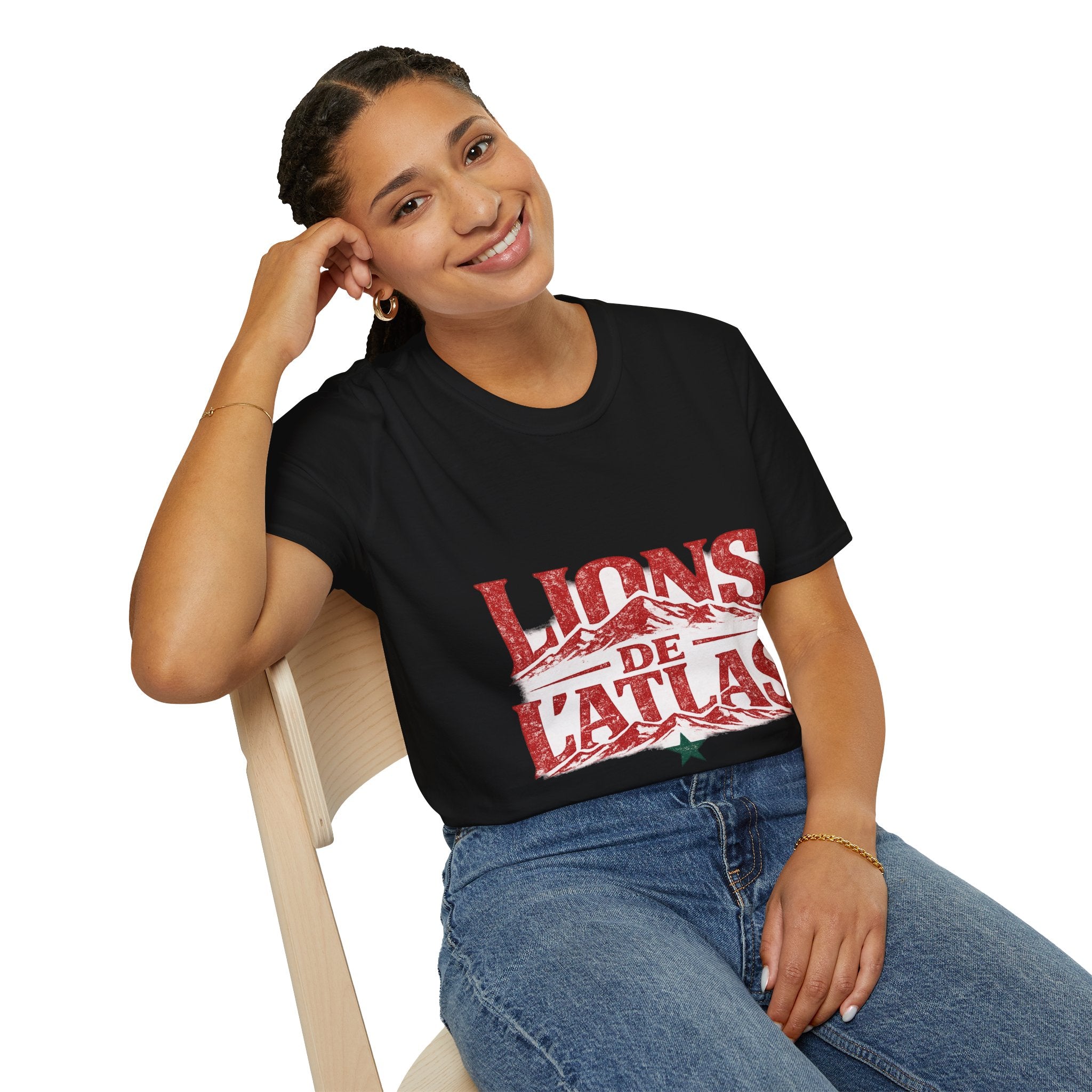 Morocco Lions de Atlas T-Shirt — Vintage Moroccan Atlas Mountain Graphic Tee
