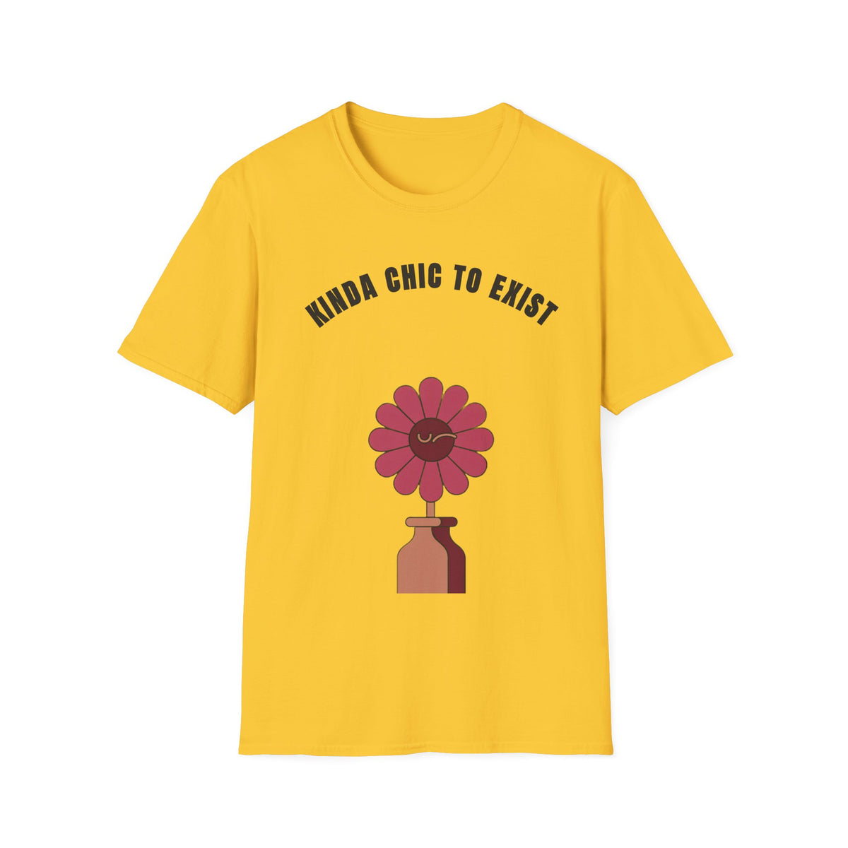 Chic to Exist T-Shirt — Floral Minimalist Graphic Tee for Stylish Everyday Wear - Trending Now - September 2026