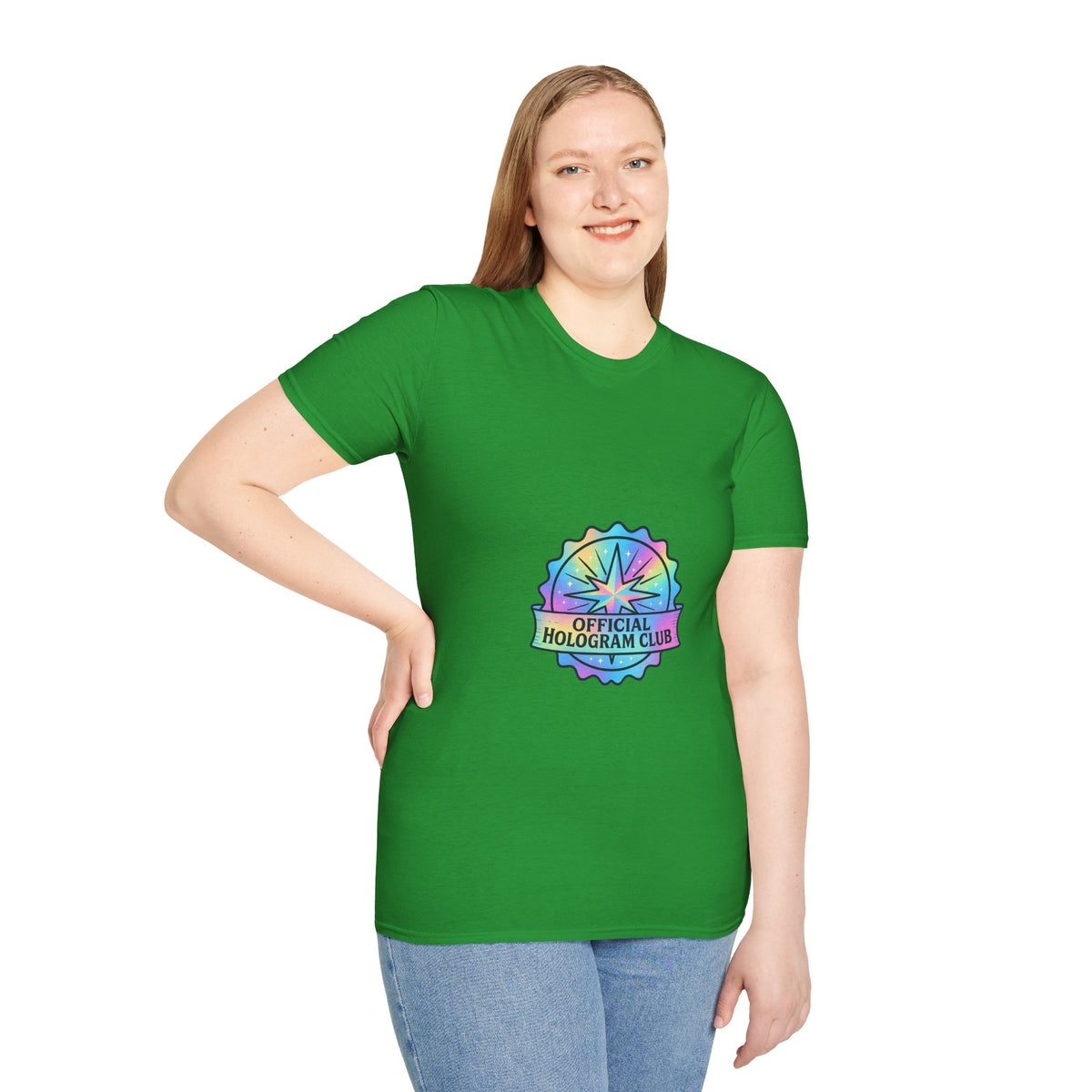 Official Hologram Club Rainbow Holographic T-Shirt - Trending Now - October 2026