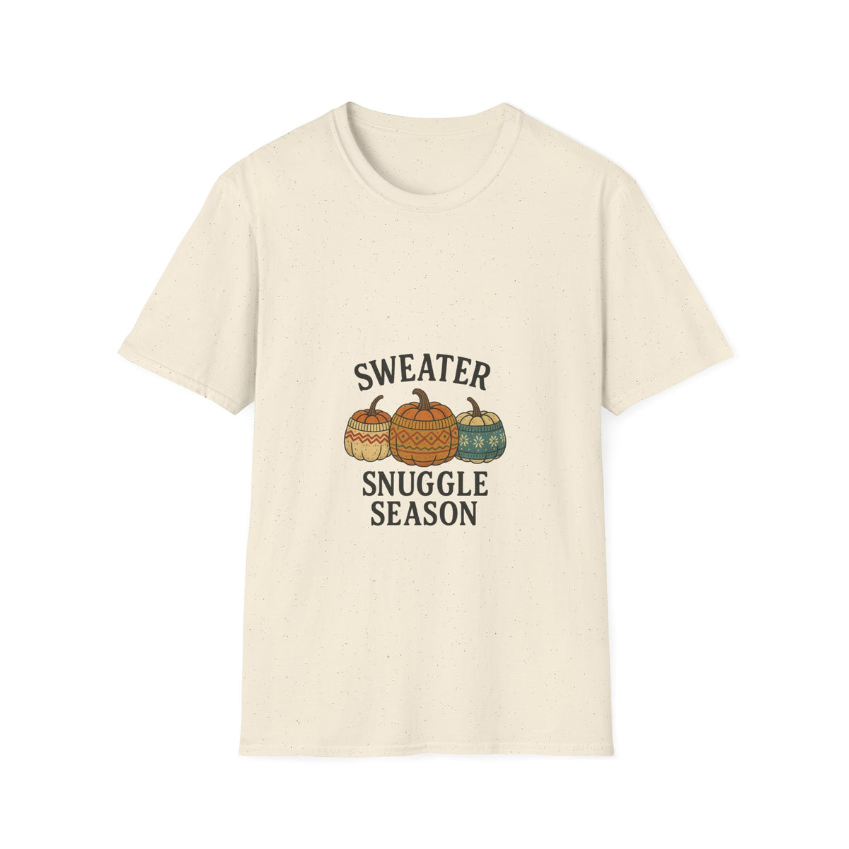 Sweater Snuggle Season T-Shirt — Cozy Fall Pumpkin Sweater Graphic Tee - Trending Now - October 2026