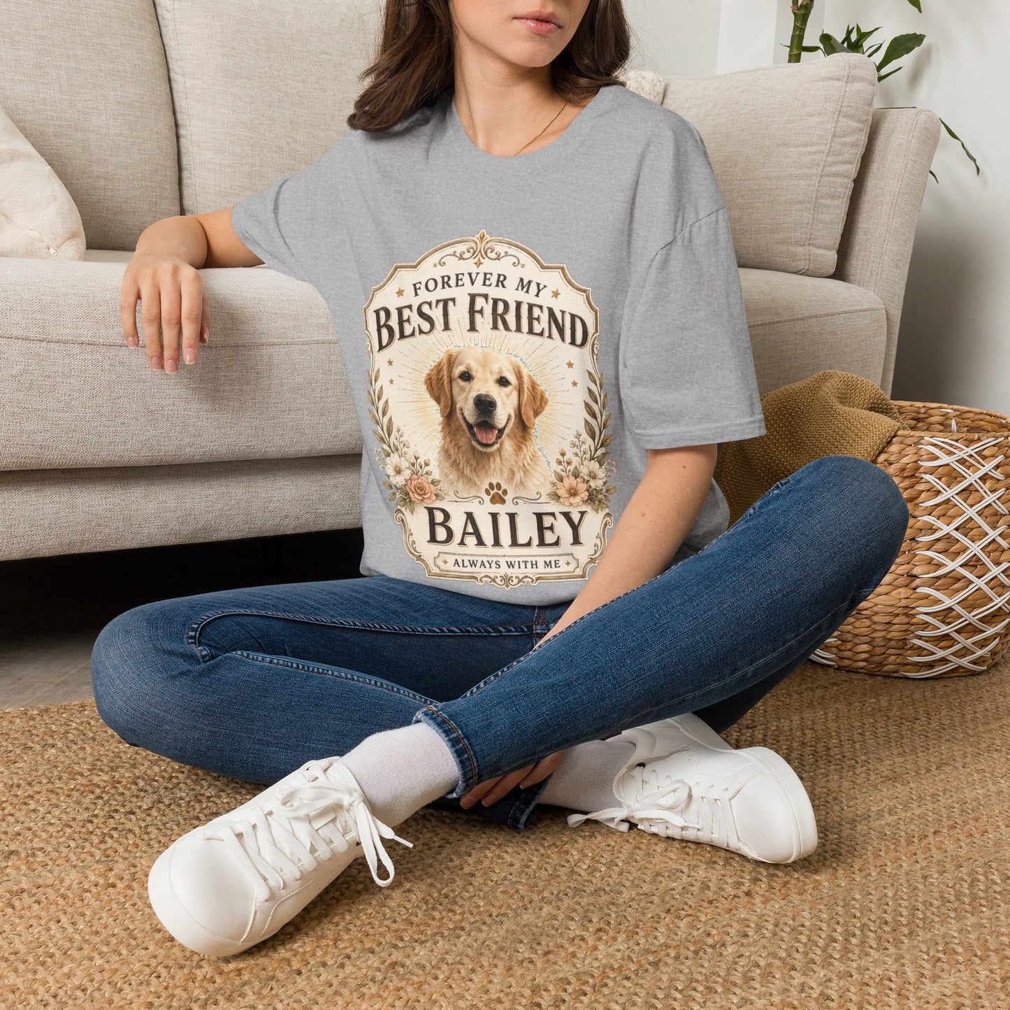 Forever My Best Friend Dog T-Shirt — Personalized Pet Tribute Tee