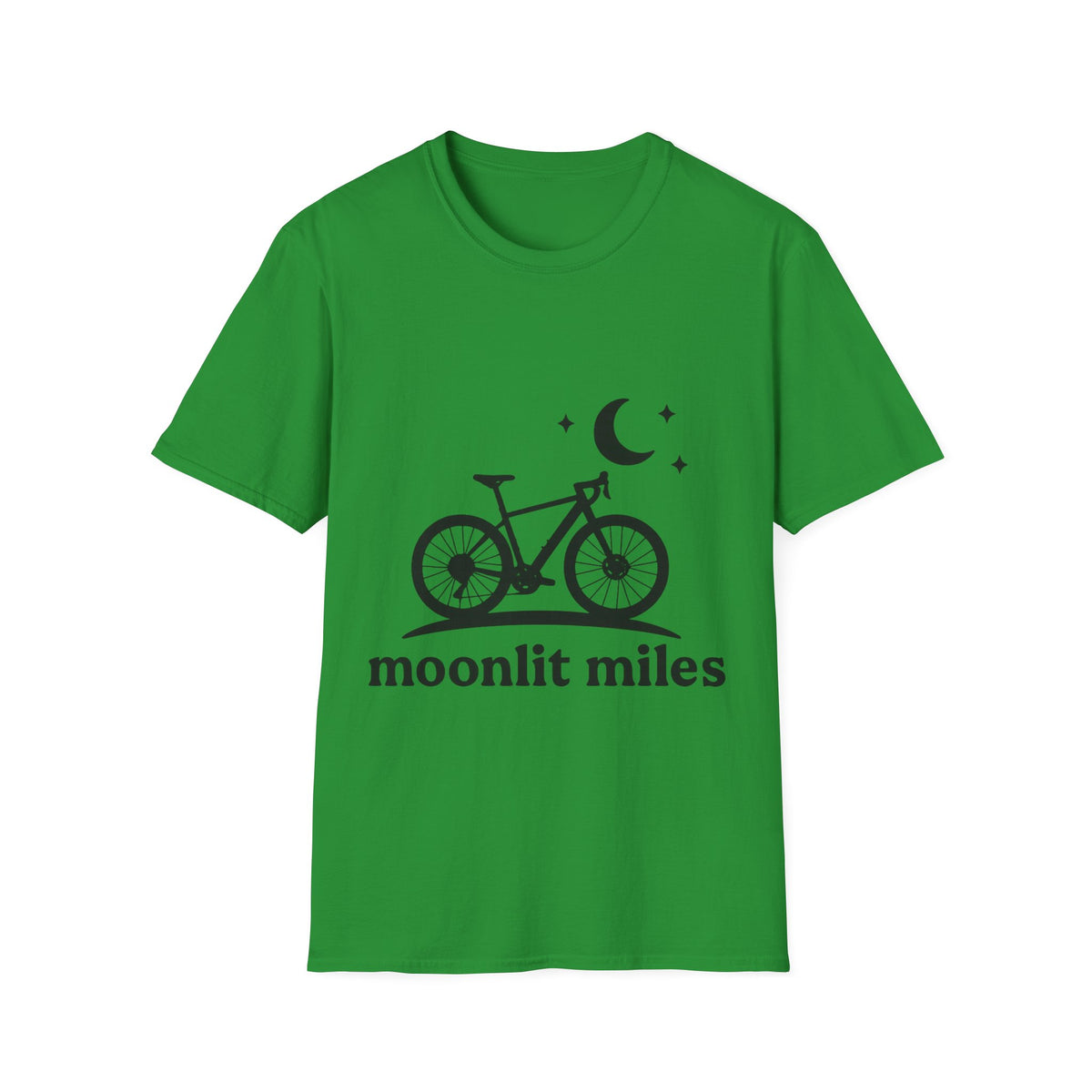 "Moonlit Miles" Celestial Cycling Tee | Night Rider Bike Graphic T-Shirt - Trending Now - September 2026