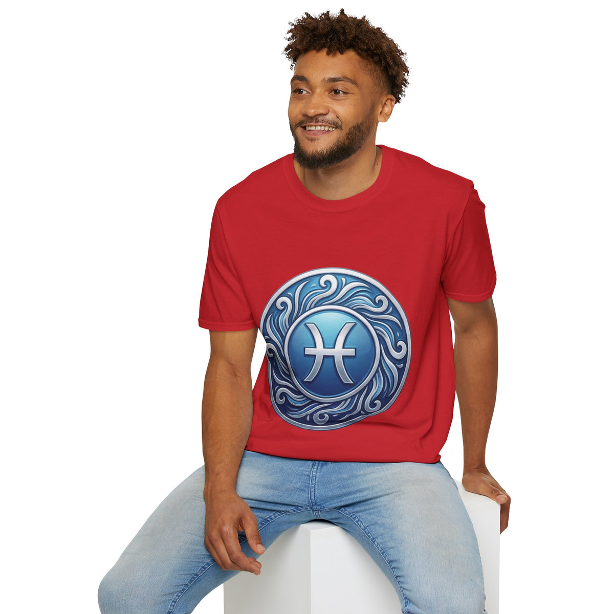 Pisces Zodiac T-Shirt – Blue Water Sign Astrology Tee