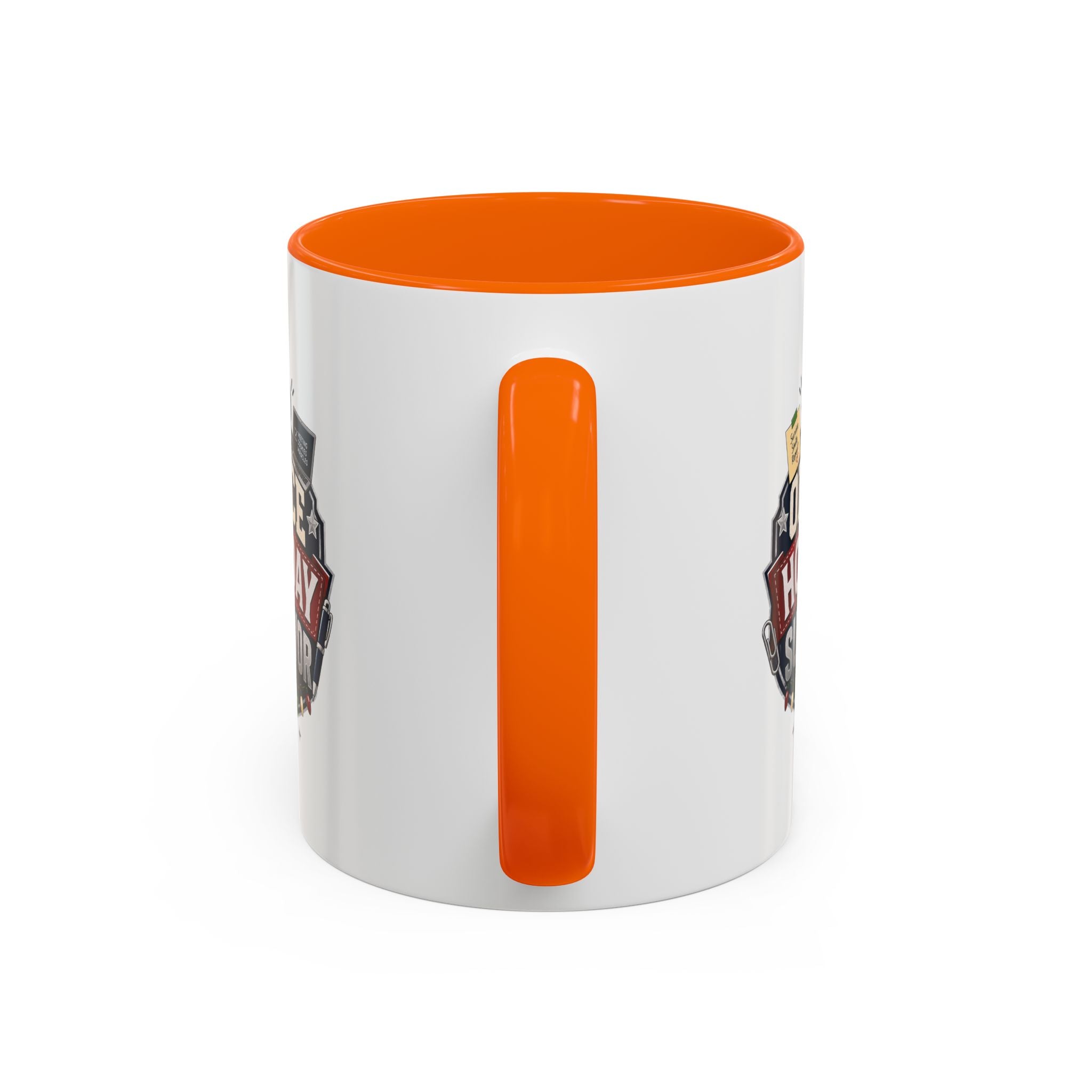 Modern Day Christmas Office Holiday Survivor Accent Coffee Mug – Funny Christmas Office Gift