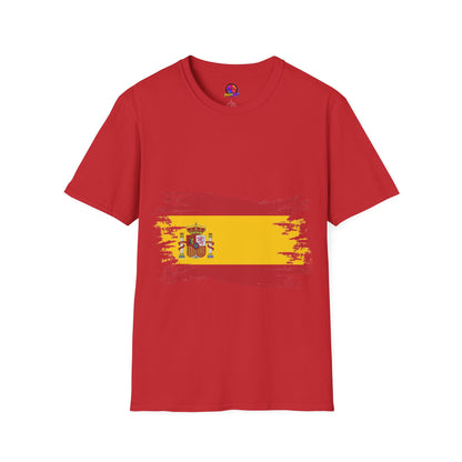 Spain Flag T-Shirt — Distressed Spanish Flag Graphic Tee