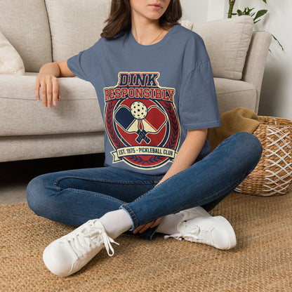 Pickleball T‑Shirt — "Dink Responsibly" Vintage Pickleball Club Tee