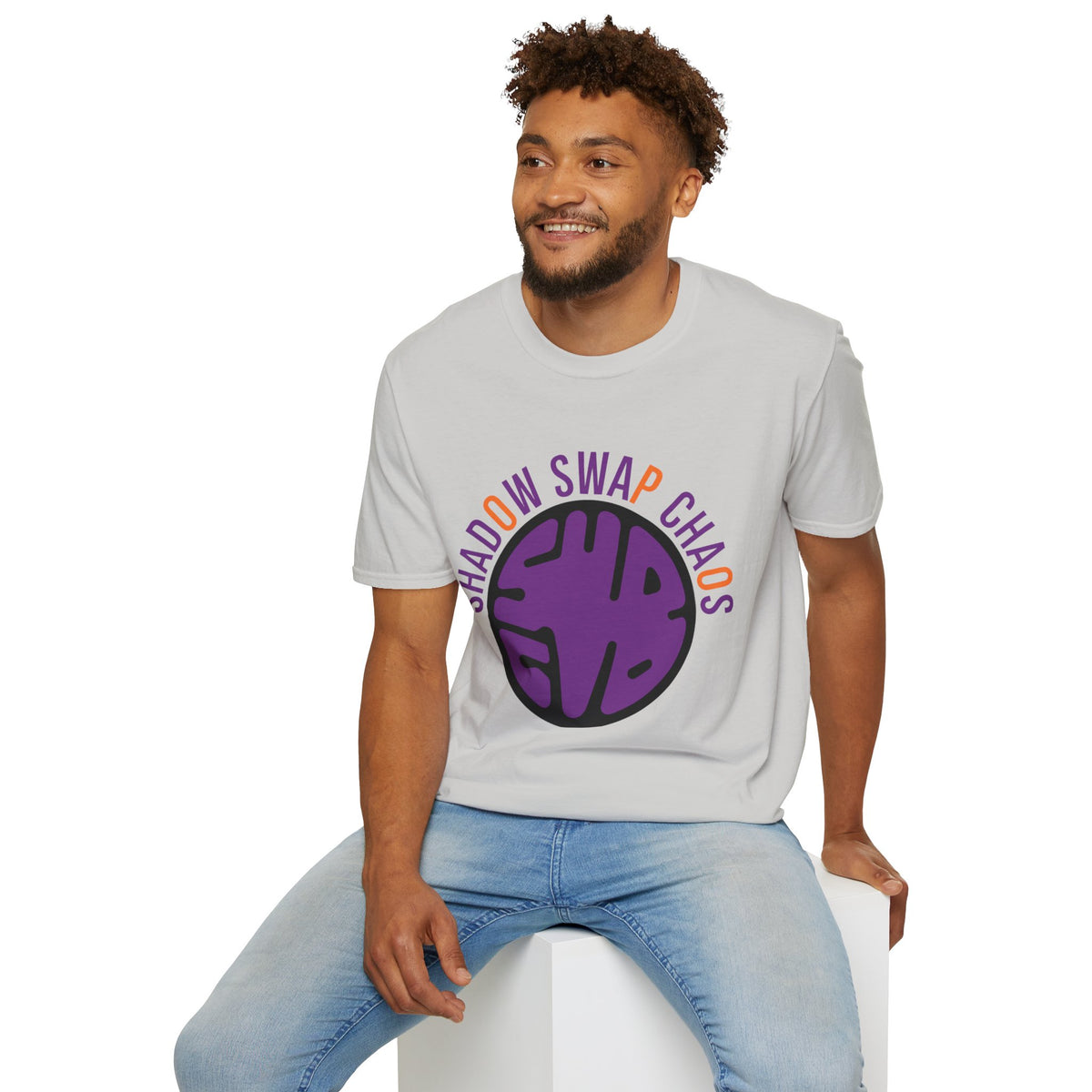 T-Shirt — "Shadow Swap Chaos" Purple Brain Graphic Tee - Trending Now - August 2026