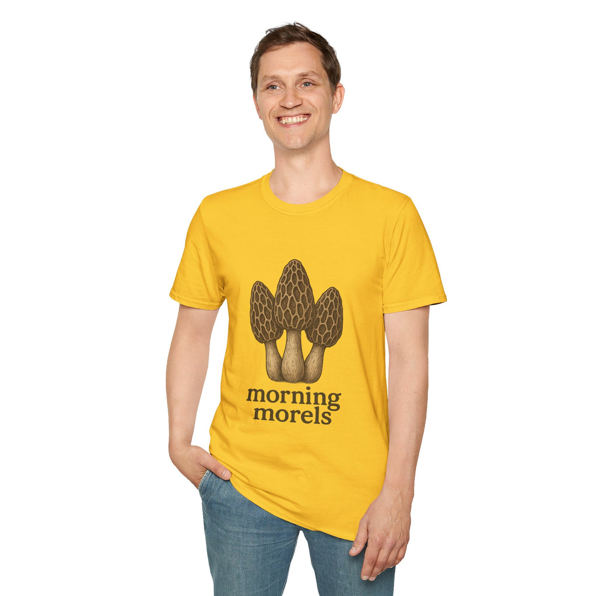 Morel Mushroom T-Shirt — Forager Graphic Tee ("Morel Hunter") - Trending Now - August 2026