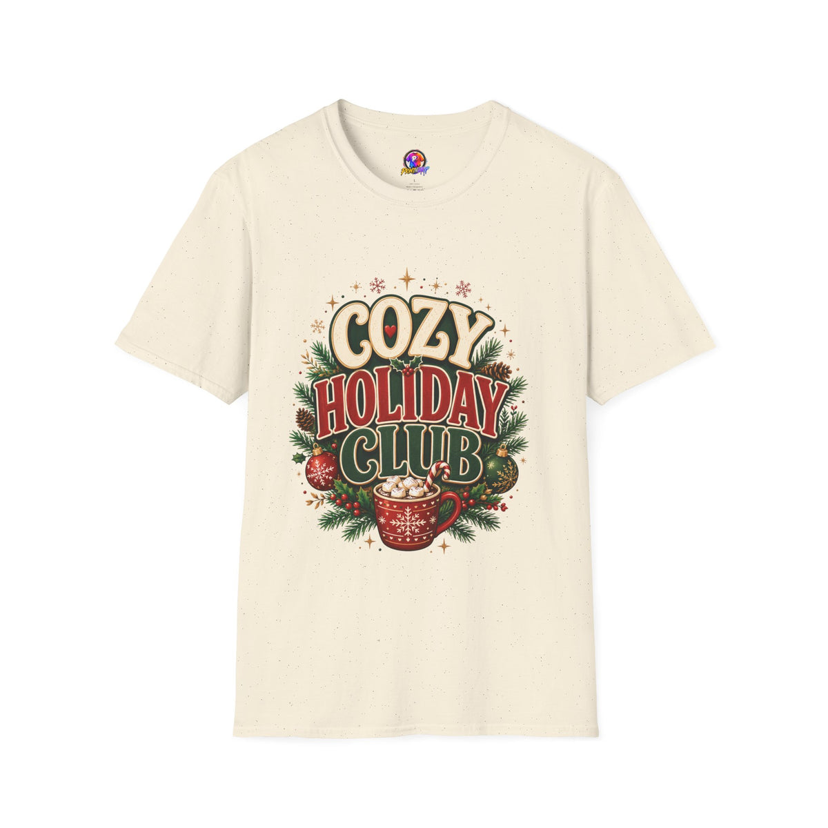 Cozy Holiday Club T-Shirt — Festive Christmas Cozy Cocoa Graphic Tee
