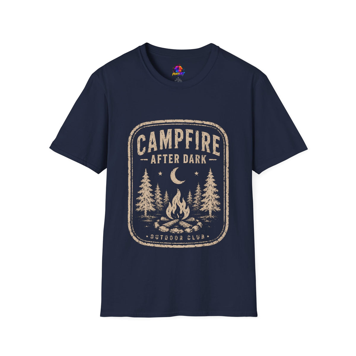 Campfire After Dark T-Shirt — Vintage Camping Graphic Tee