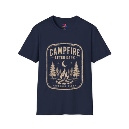 Campfire After Dark T-Shirt — Vintage Camping Graphic Tee