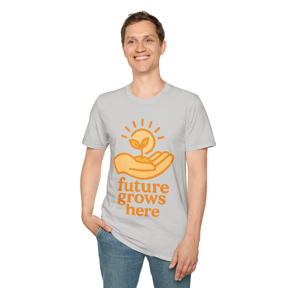 T-Shirt — "Future Grows Here" Sunseed Graphic - Trending Now - September 2026