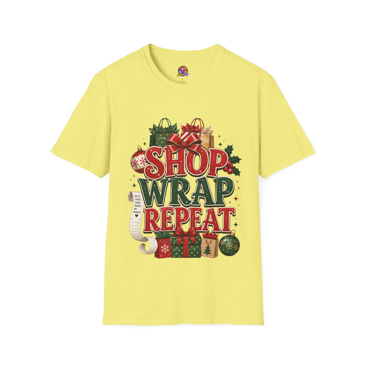 Christmas 'Shop Wrap Repeat' T-Shirt