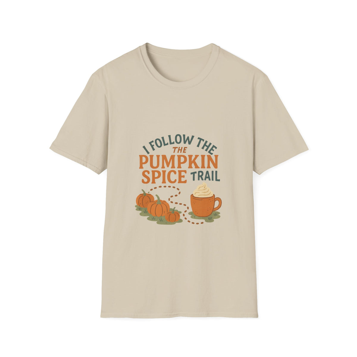 Pumpkin Spice Trail T-Shirt — Fall Coffee & Pumpkin Patch Tee - Trending Now - October 2026