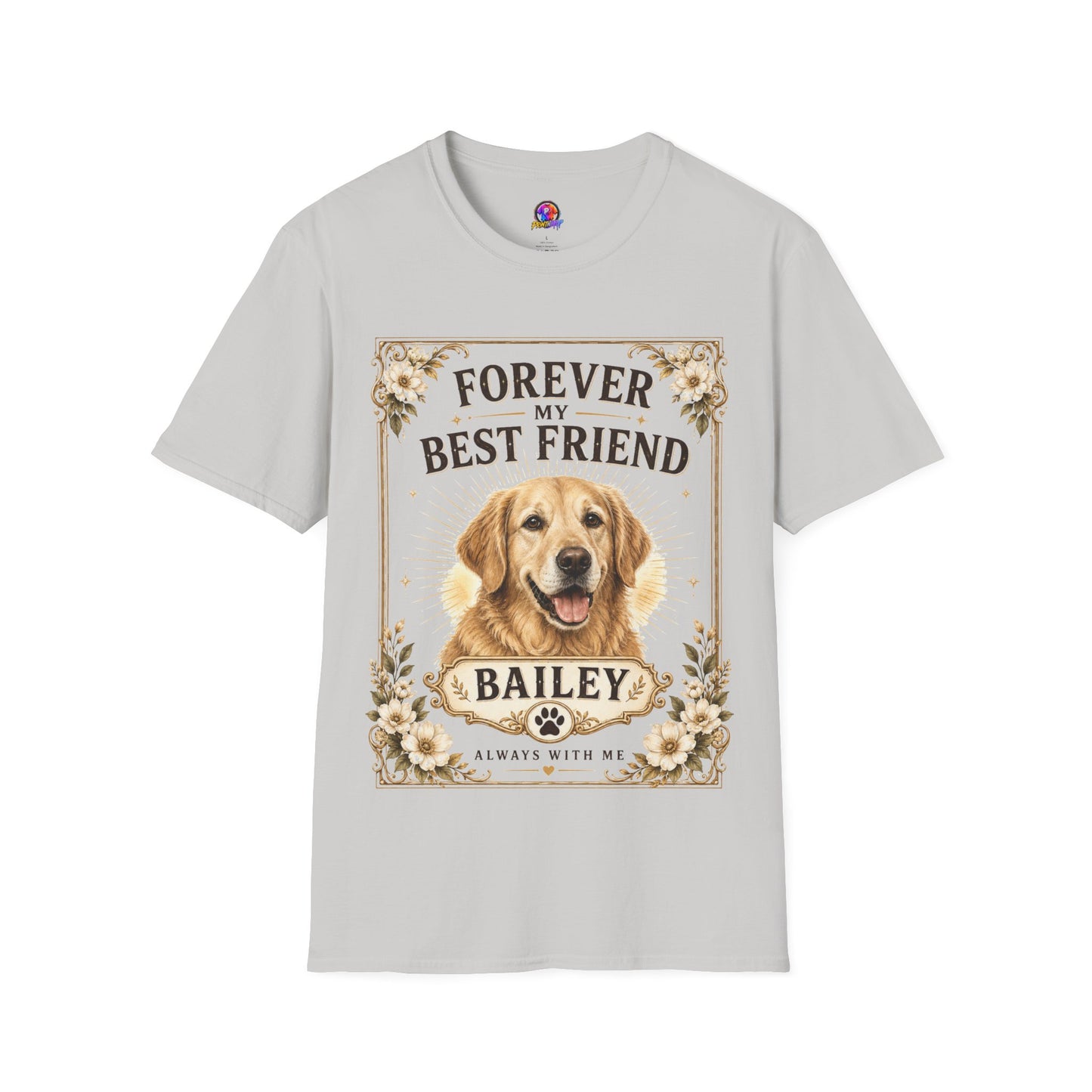 Forever My Best Friend Dog T-Shirt — Personalized Golden Retriever Tribute