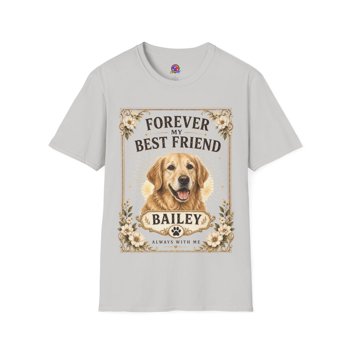 Forever My Best Friend Dog T-Shirt — Personalized Golden Retriever Tribute