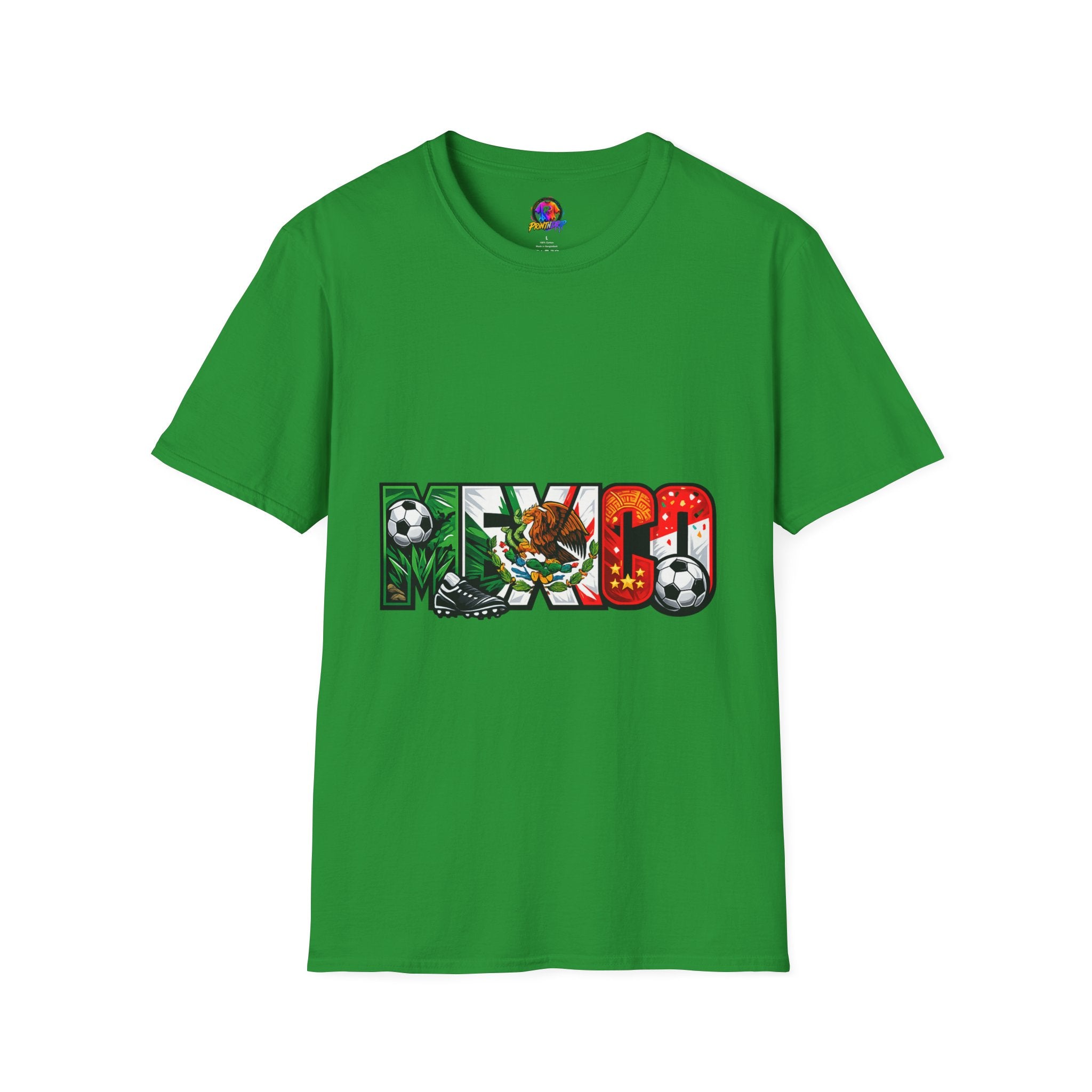 Mexico Soccer T-Shirt — Mexican Flag Football Pride Tee