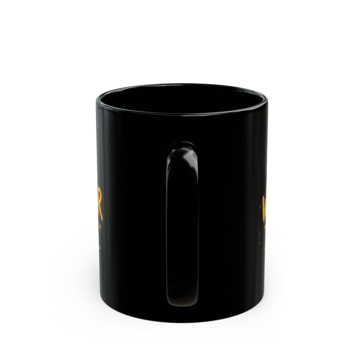 Childhood Cancer Awareness Black Mug — "Little Warrior Big Hope" 11oz/15oz