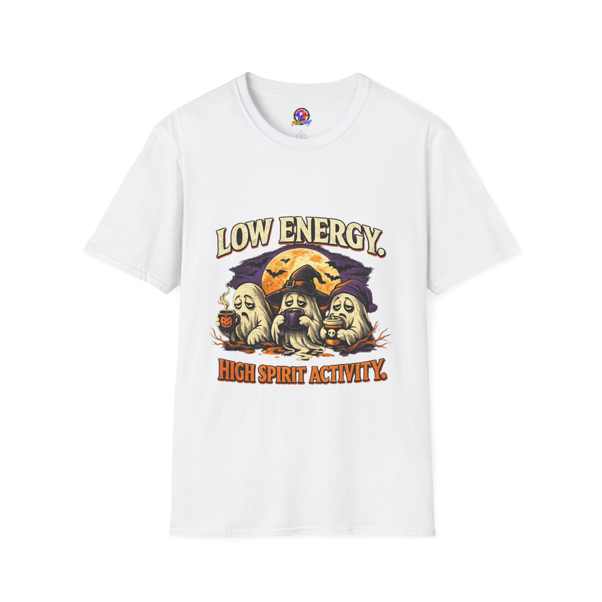Halloween Low Energy High Spirit Unisex Softstyle T-Shirt