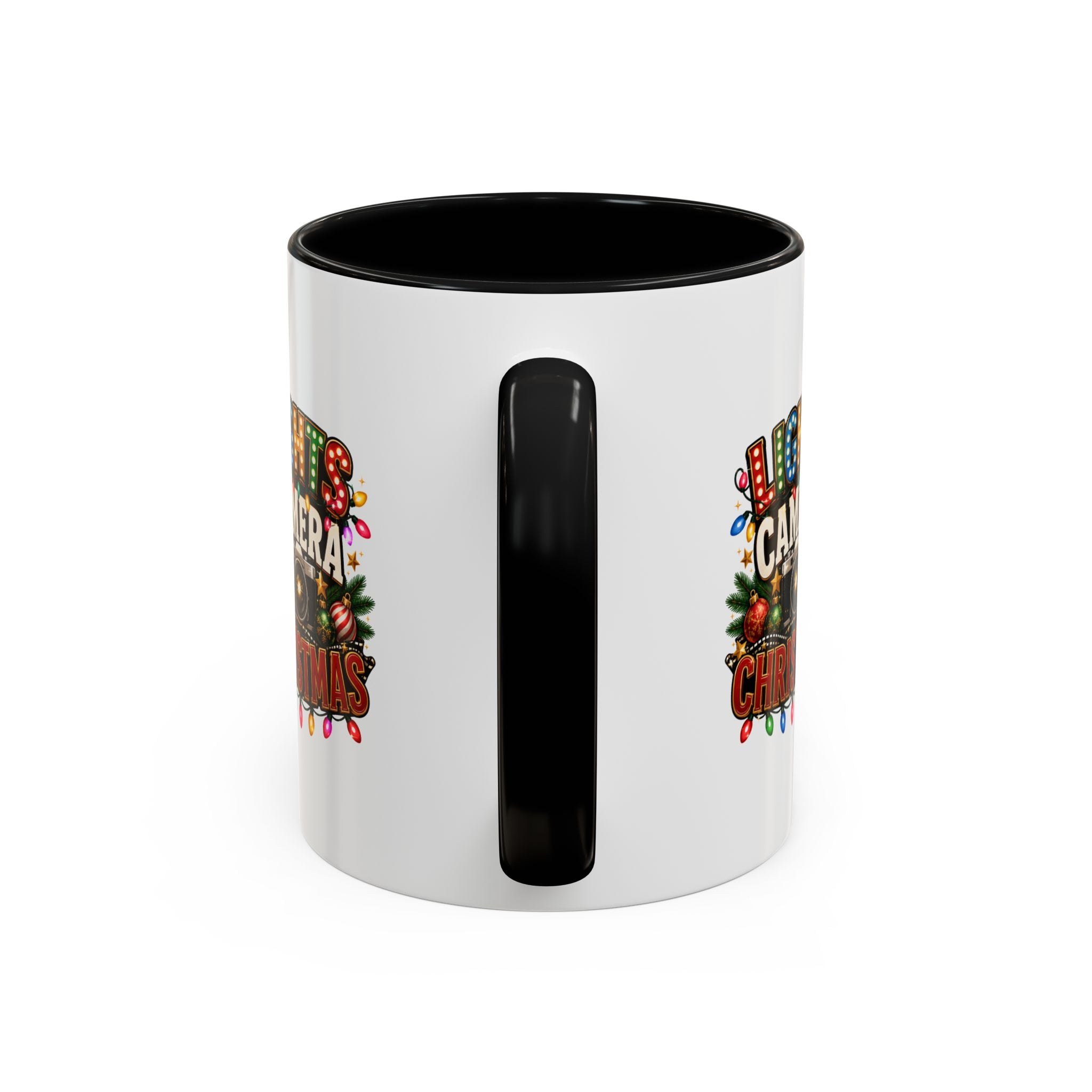 Accent Coffee Mug Lights Camera Christmas