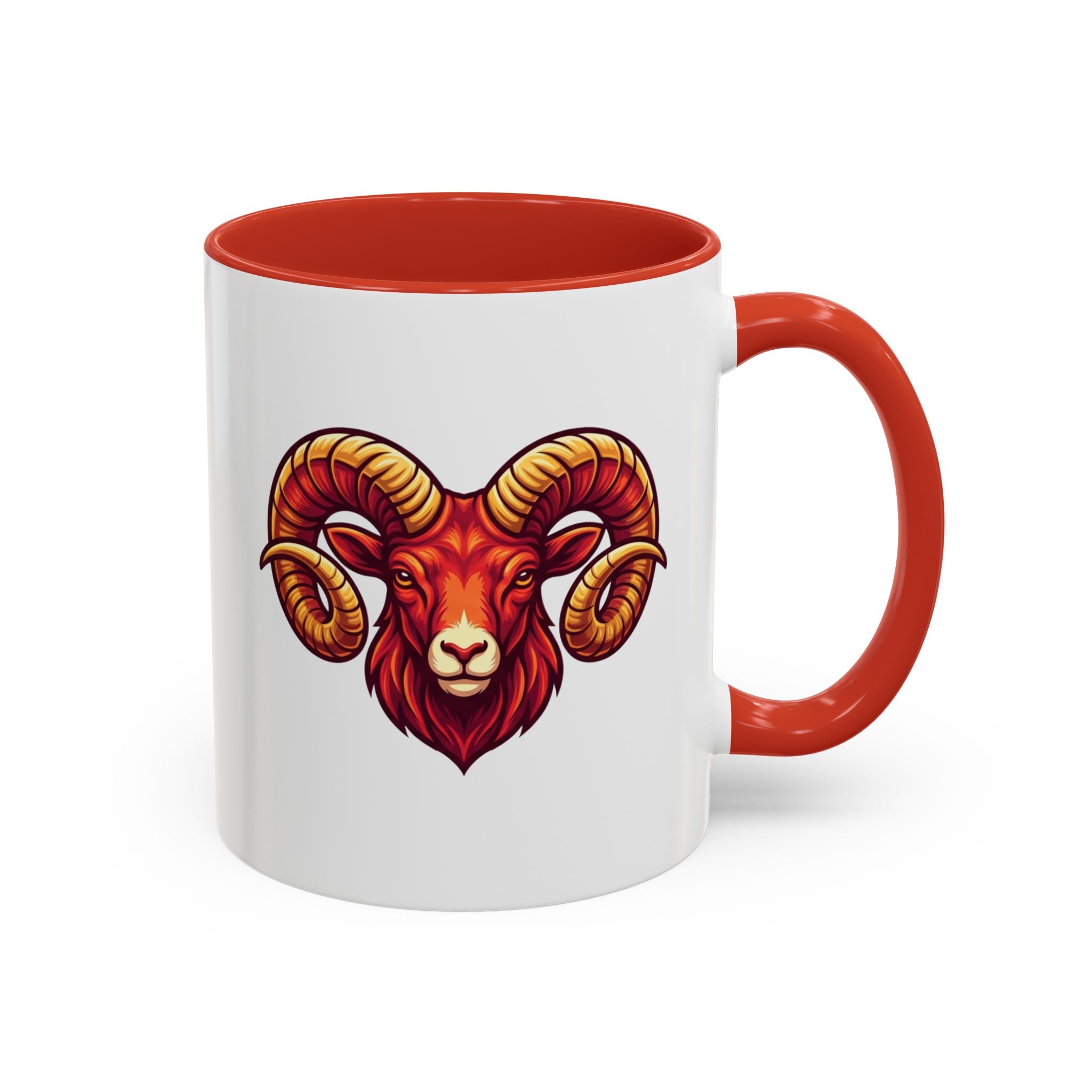 Aries Ram Accent Coffee Mug — Zodiac Goat Horoscope Gift