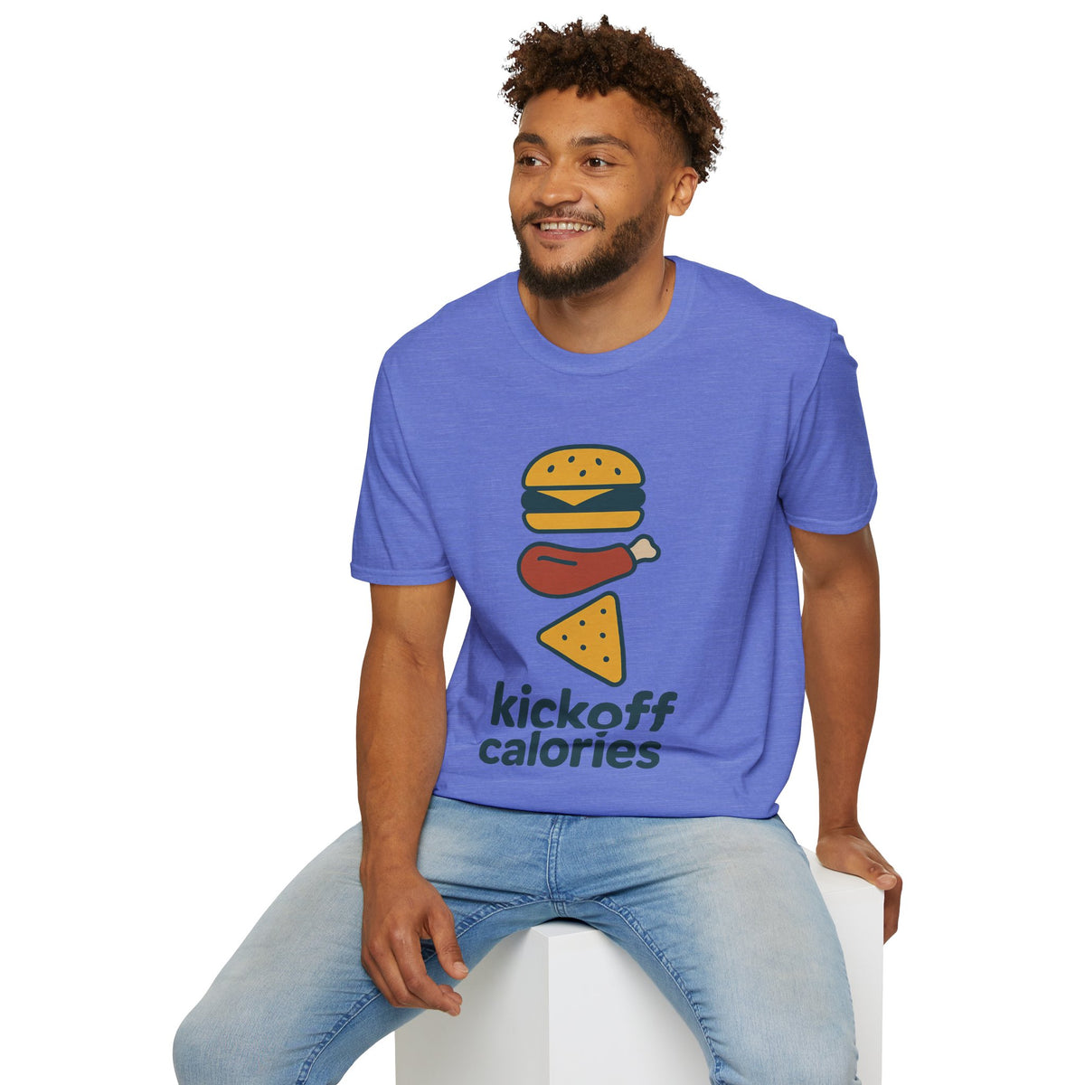 Funny 'Kick Off Calories' T-Shirt — Burger, Drumstick & Pizza Fitness Humor Tee - Trending Now - August 2026