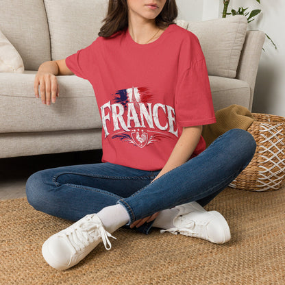 France Flag T-Shirt — Vintage Eiffel Tower French Pride Tee