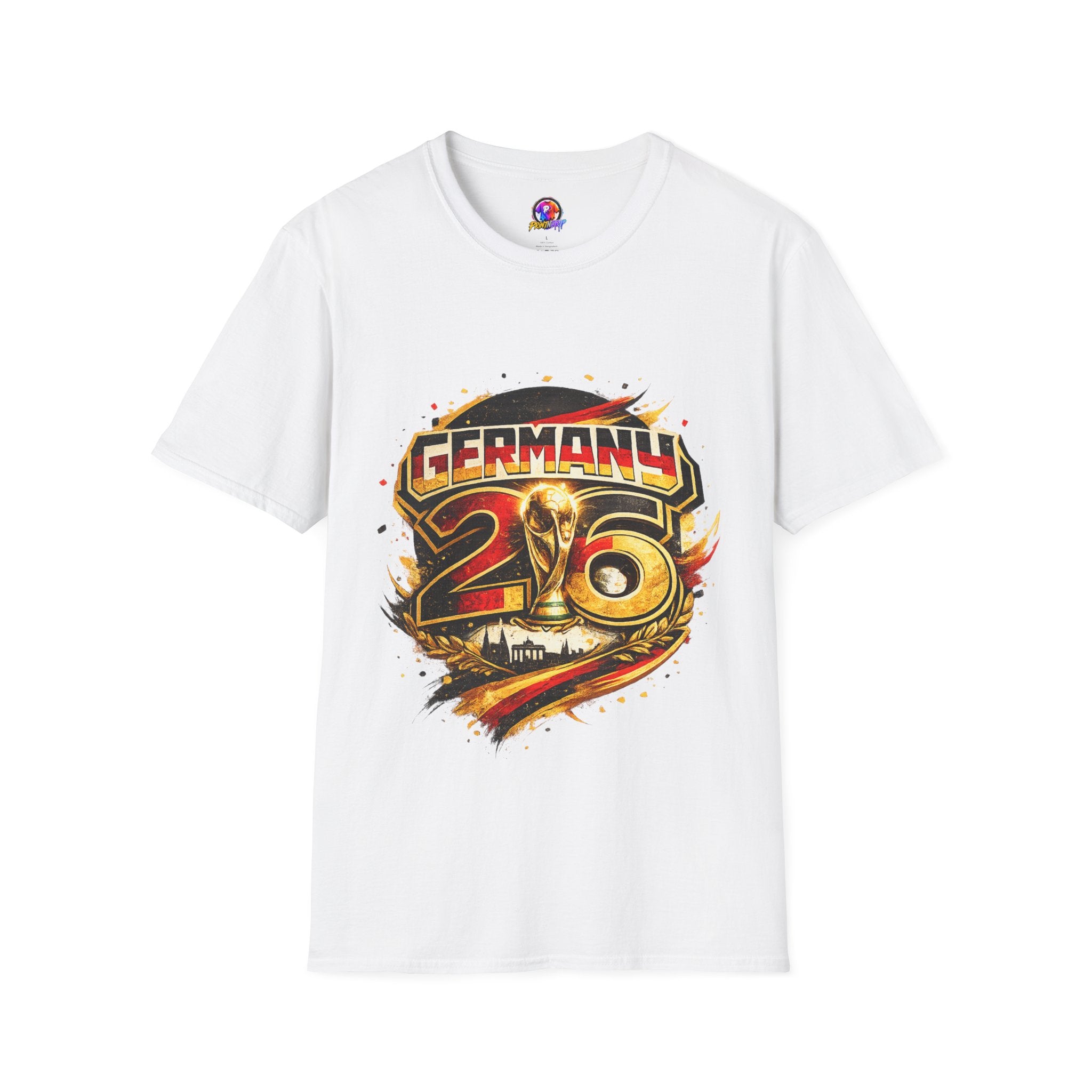 Germany 26 Skull Graphic T‑Shirt — Retro Soccer Fan Tee