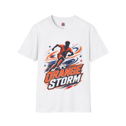 Netherlands Orange Storm Soccer T-Shirt — Dynamic Player Graphic Tee