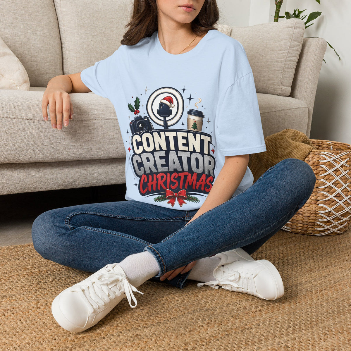 Content Creator Christmas T-Shirt