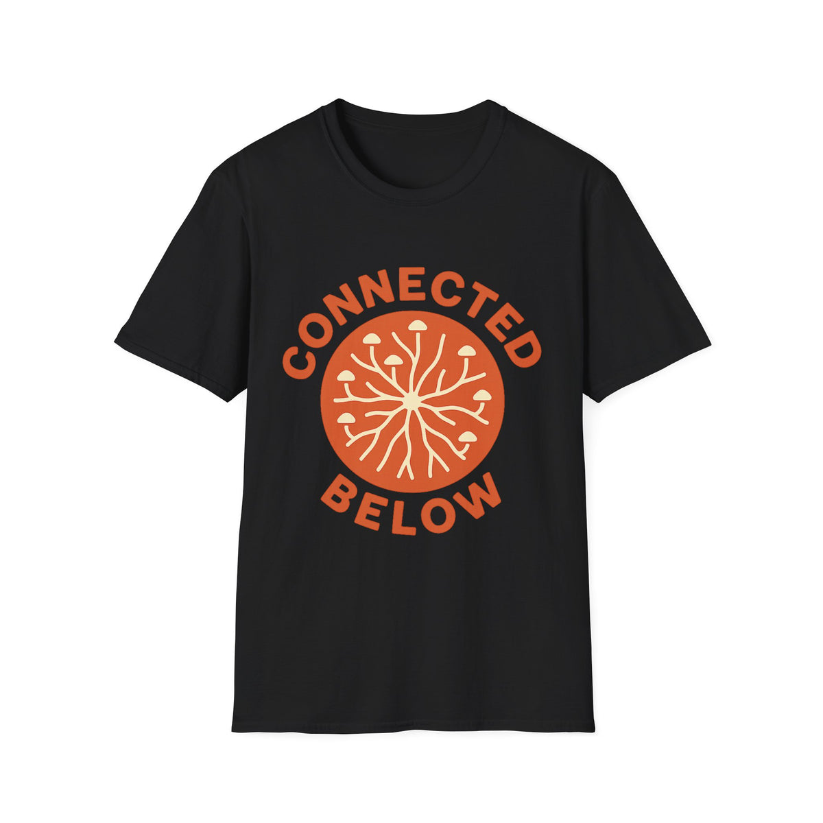 Connected Below Basketball Tee — Minimal Orange Logo T-Shirt - Trending Now - September 2026