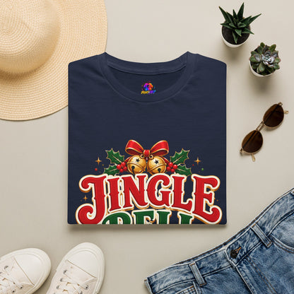Jingle Bell Crew T-Shirt — Festive Christmas Holiday Tee