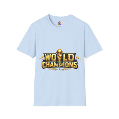World Champions T-Shirt — Gold Trophy Sports Tee