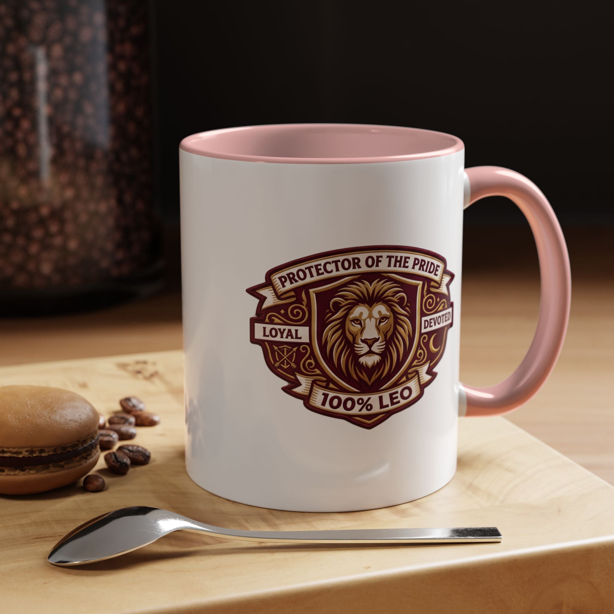 Leo Zodiac Coffee Mug — "Protector of the Pride" Lion Design (11/15 oz)