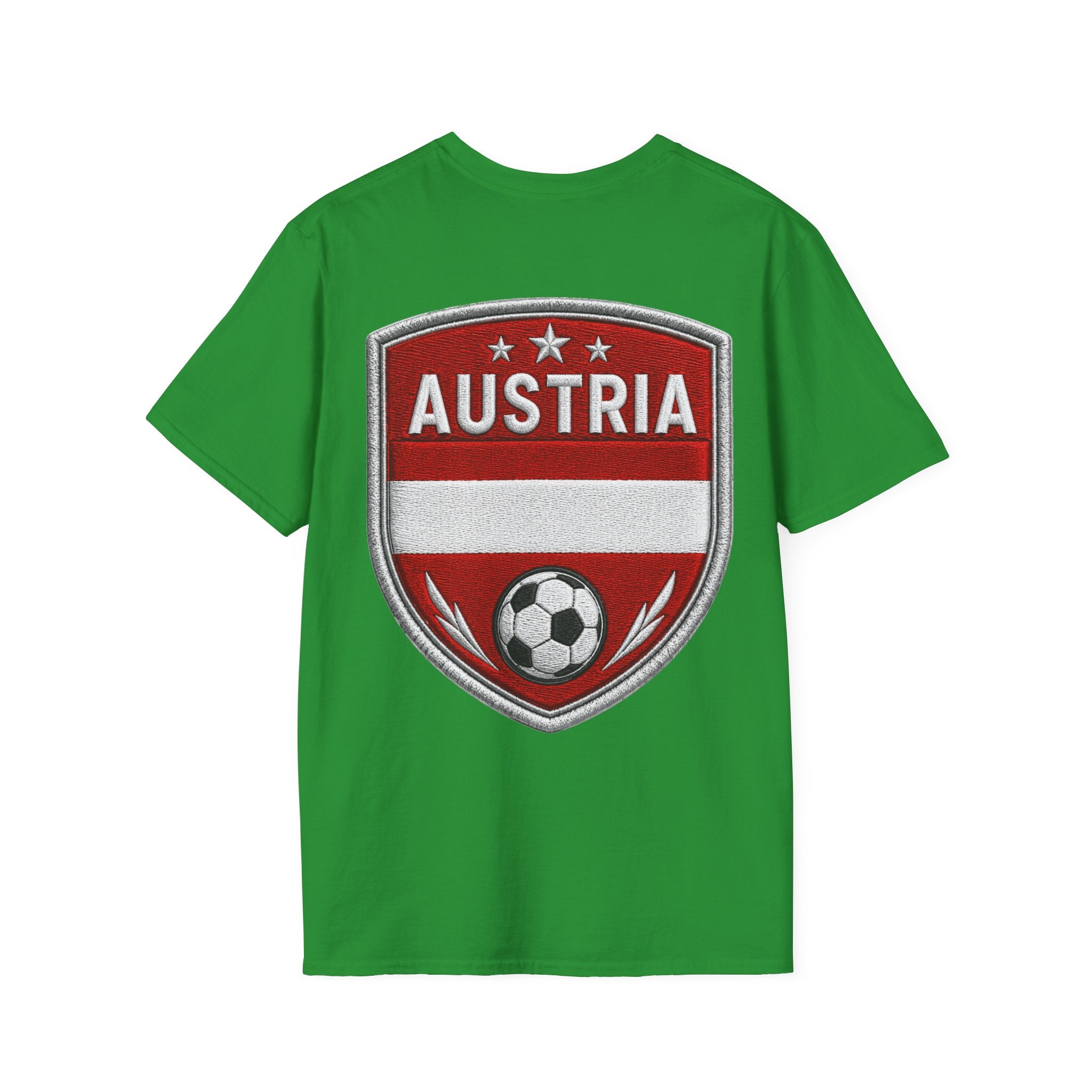 Austria  Alpine Charge Soccer T-Shirt — Mountain Football Graphic Tee -