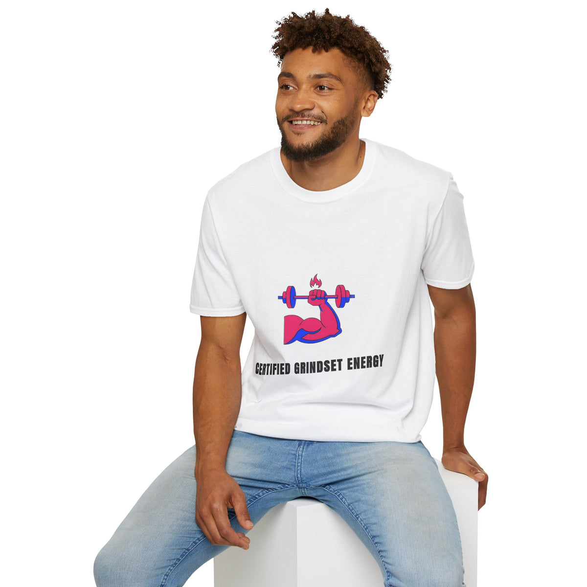 Certified Grindset Energy T-Shirt — Flame Dumbbell Fitness Tee - Trending Now - September 2026