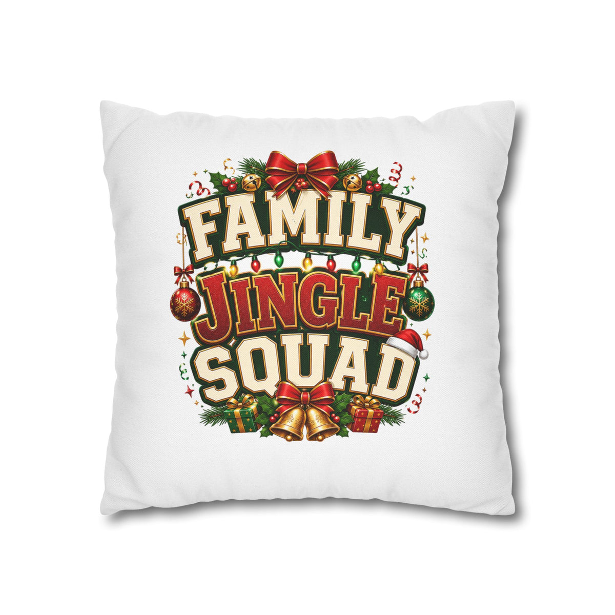 Christmas Pillowcase Family Jingle Squad Christmas Pillowcase