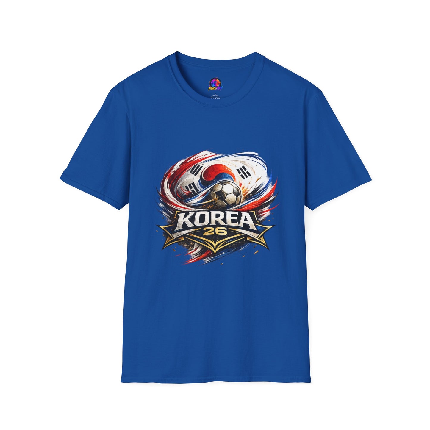 Korea Soccer T‑Shirt — Korea Football Crest Tee