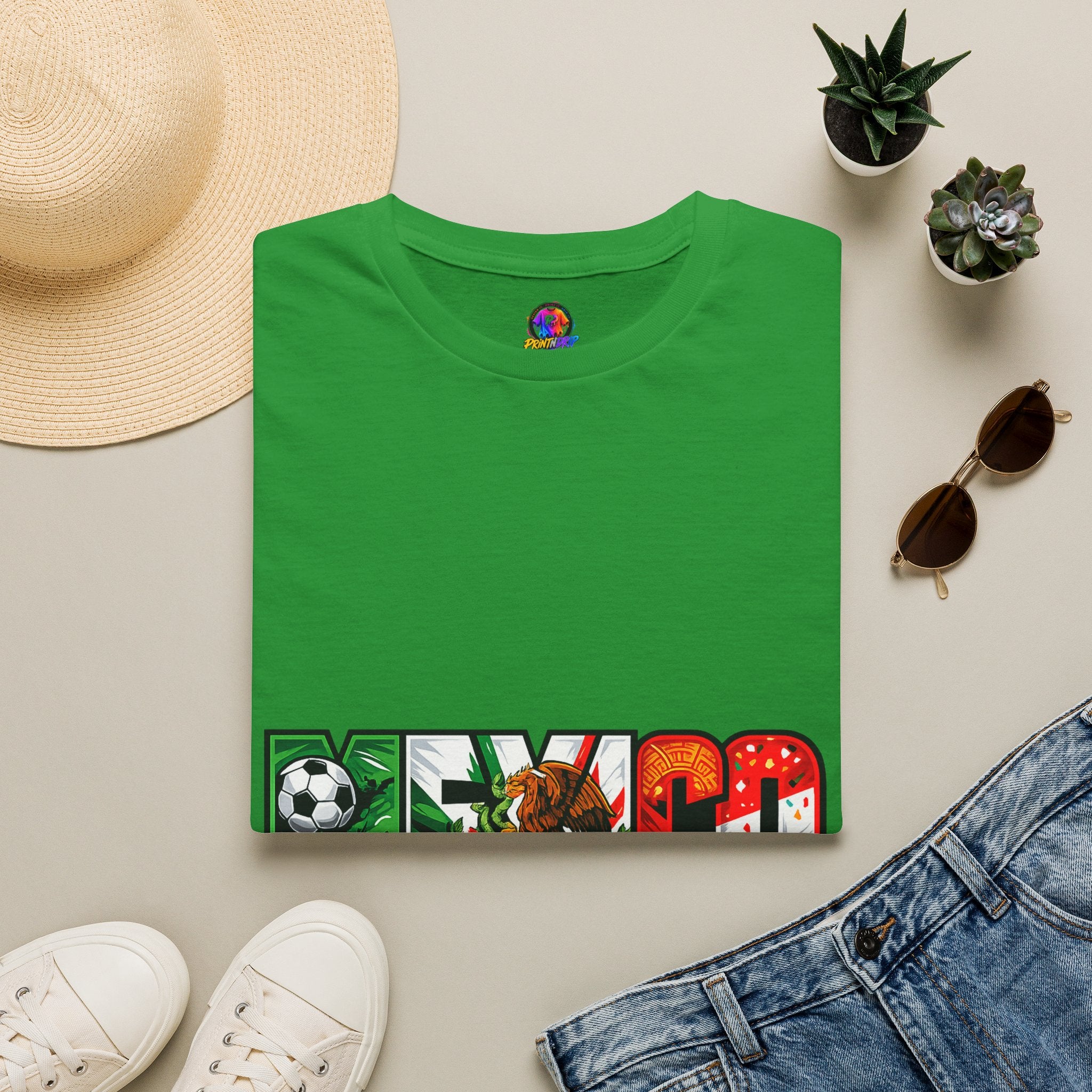 Mexico Soccer T-Shirt — Mexican Flag Football Pride Tee